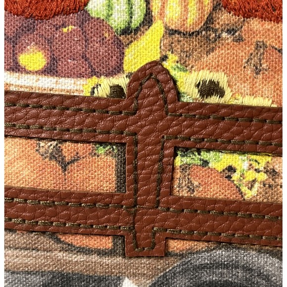 Tommy Bahama PUMPKINS Vintage TRACTOR WAGON Autumn Fall 24" Decorator Pillow New - Picture 7 of 10